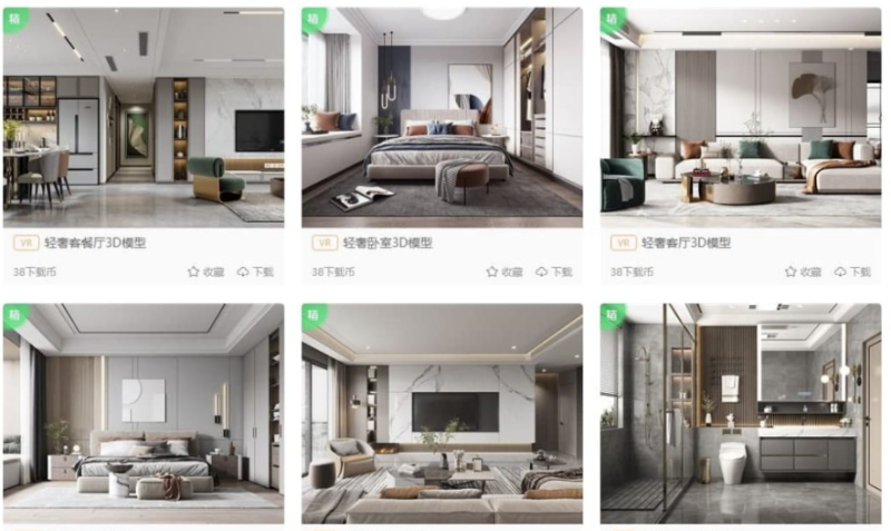 3D場景模型600G-3D溜溜網-資源網站