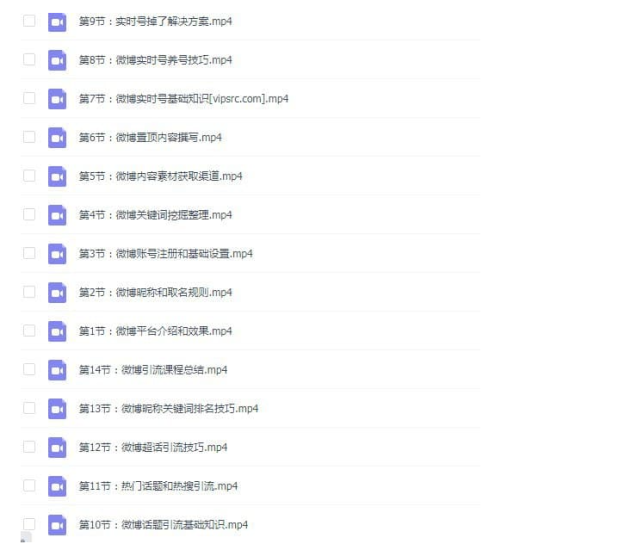 微博引流技巧-微博營銷推廣課程-基礎(chǔ)操作篇-資源網(wǎng)站