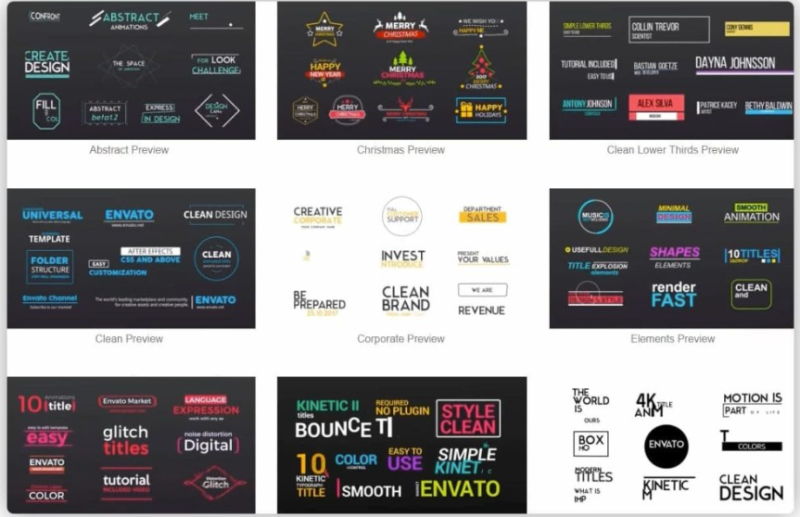 AE字幕200款帶使用教程-資源網站