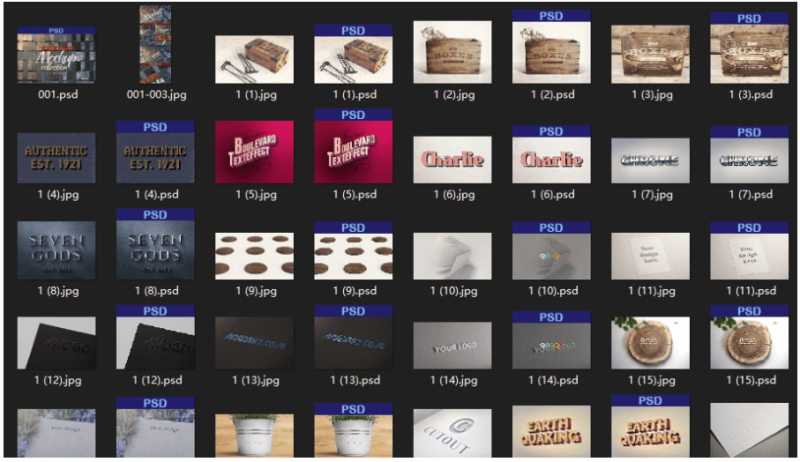 900款LOGO素材PSD源碼-資源網站
