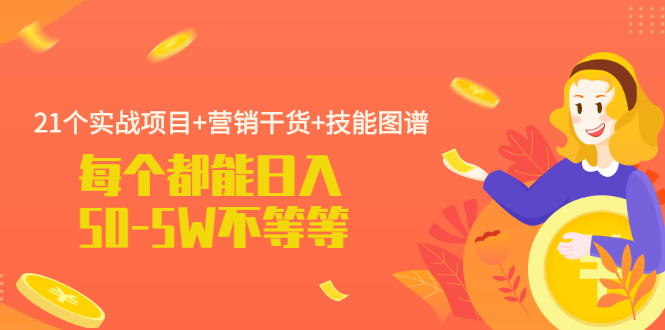 21個營銷干貨課程-技能圖集-資源網站