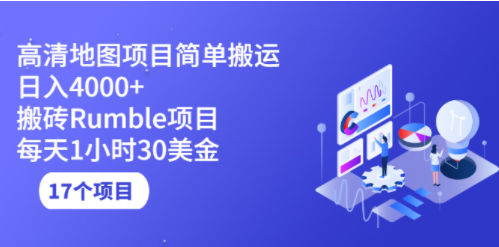 搬磚項目高清地圖日入400+-資源網站