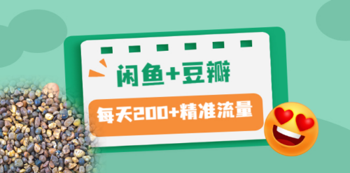 閑魚-豆瓣-精準引流全系列課程-每天引流200+_精準粉-兩套教程-資源網站
