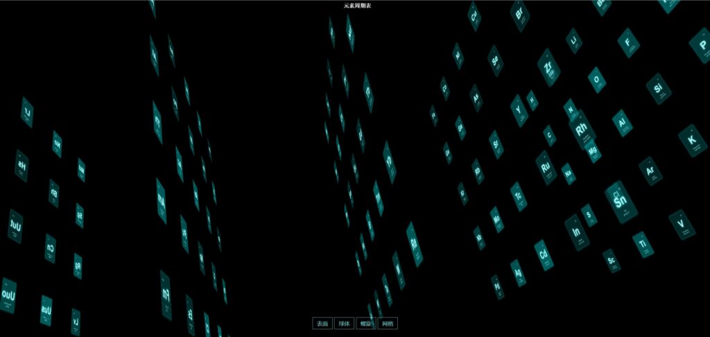 圖片[4]-免費分享一個超高級的元素周期表頁面html源代碼