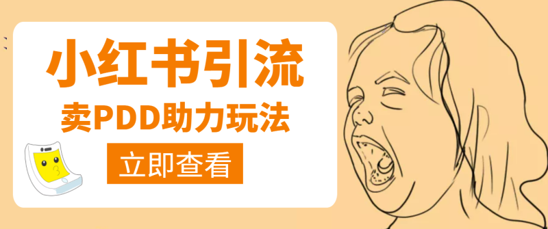 小紅書賣拼多多助力項目-順便引個流-視頻課程-資源網站