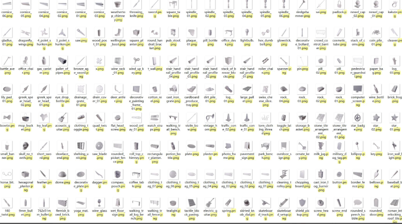 無版權模型文件包OBJ FBX-資源網站