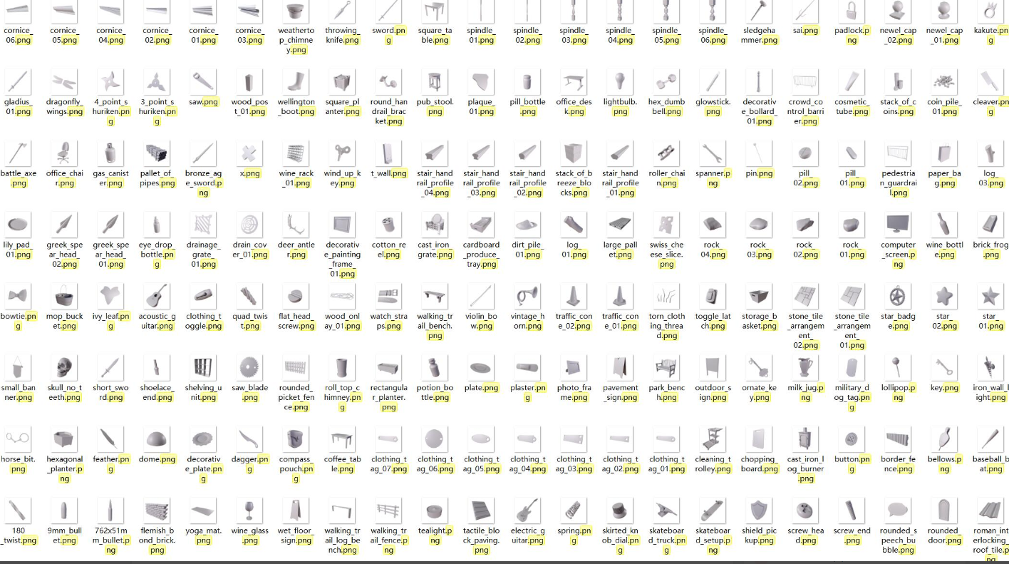 無版權模型文件包OBJ FBX