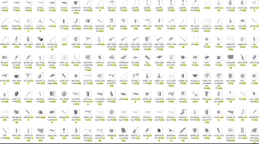 圖片[1]-無版權模型文件包OBJ FBX