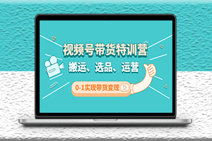 視頻號帶貨特訓營-搬運技術-選品技巧-運營方法-資源網站