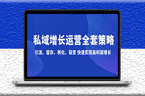 私域運營全套策略：引流、留存、轉化、裂變_快速實現高利潤增長-資源網站