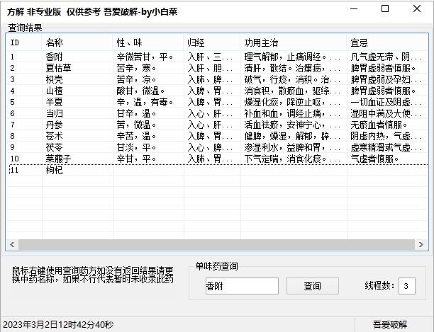 中醫藥方查詢軟件-資源網站