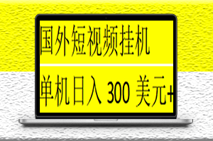 海外短視頻掛機全自動擼美金項目_腳本免費_一對一指導
