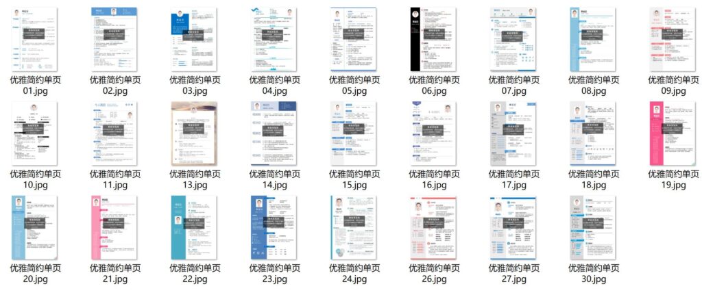 圖片[1]-500套精品簡歷模板用word或wps編輯-資源網(wǎng)站