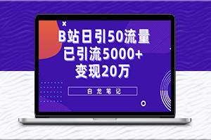 B站引流5000+，變現(xiàn)20萬(wàn)！新手必看的超級(jí)實(shí)操課程-資源網(wǎng)站