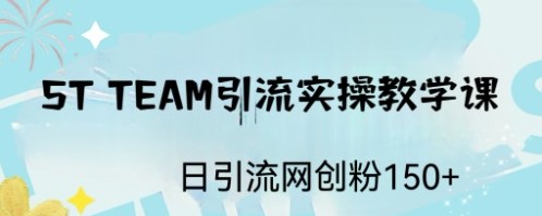 圖片[1]-ST TEAM引流實操課_日引流創業粉100+