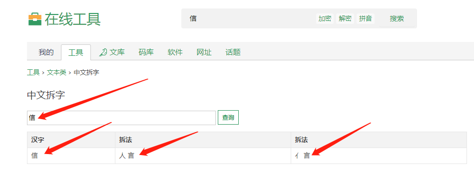 中文拆字在線工具_助力引流規避銘感詞-資源網站