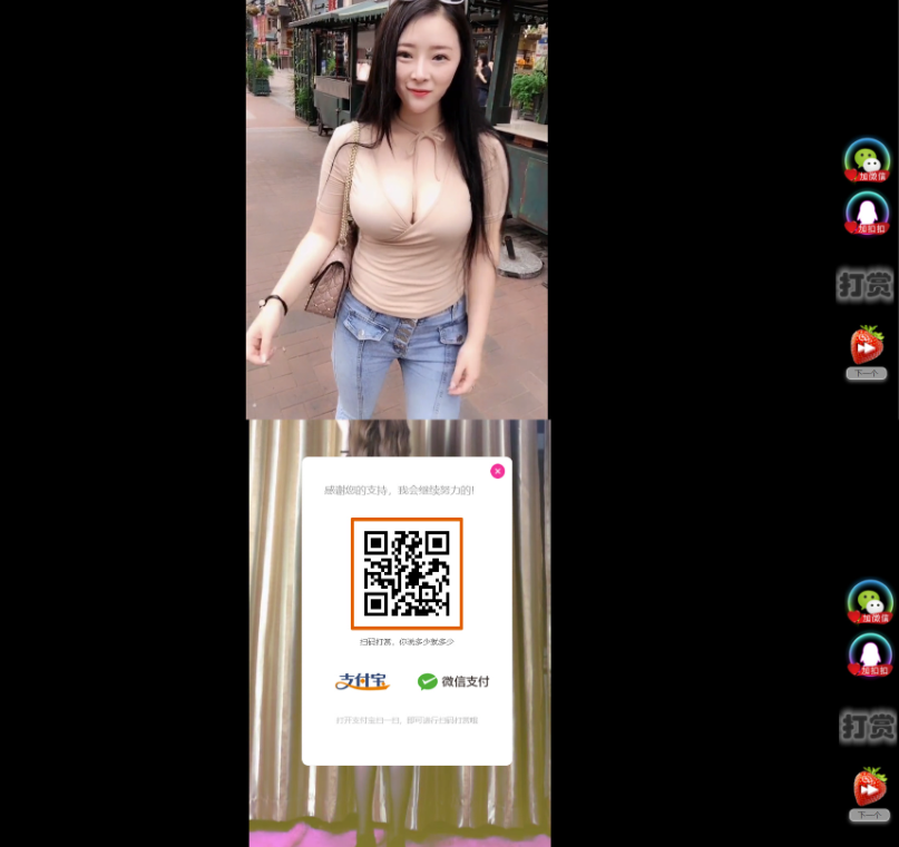 圖片[1]-H5隨機短視頻滑動版帶打賞源碼