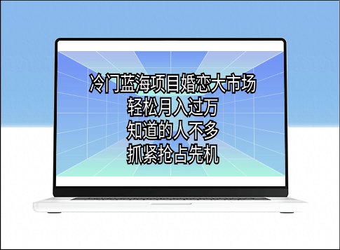婚戀市場新藍海_冷門項目潛力巨大_實現月入過萬-資源網站