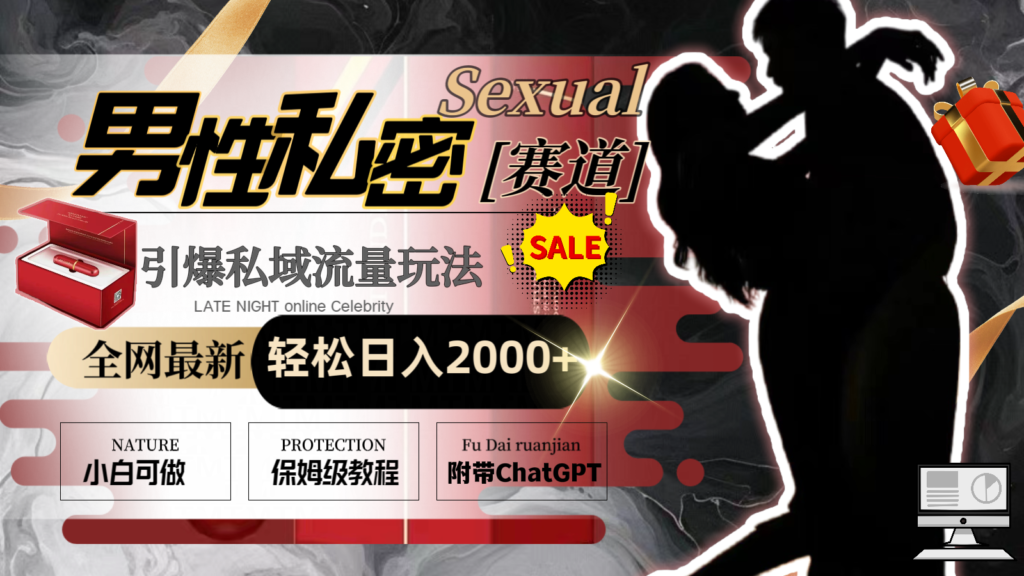 圖片[1]-全網最新男性私密賽道_引爆私域流量_日入2000+