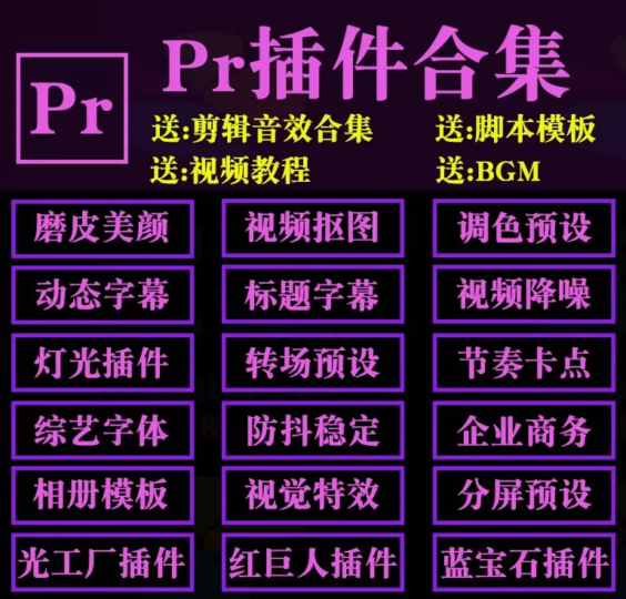 PR中文插件大全：Win/Mac一鍵式安裝高級轉場、降噪、磨皮功能全覆蓋-資源網站
