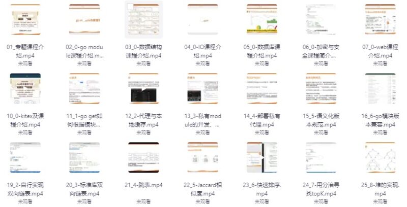 Go語(yǔ)言編程大全，web微服務(wù)數(shù)據(jù)庫(kù)十大專(zhuān)題精講-資源網(wǎng)站
