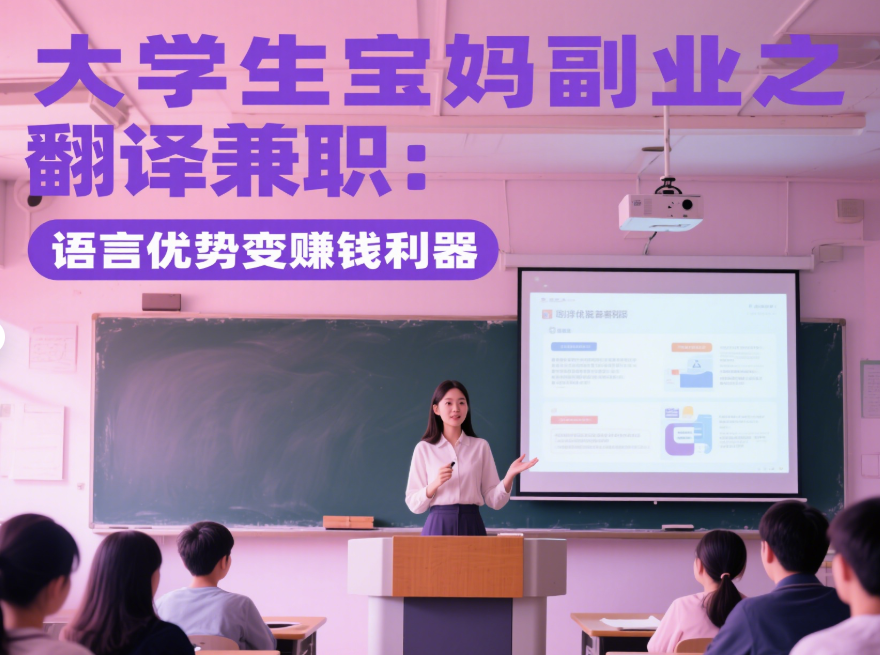 大學生寶媽副業之翻譯兼職：語言優勢變賺錢利器-資源網站