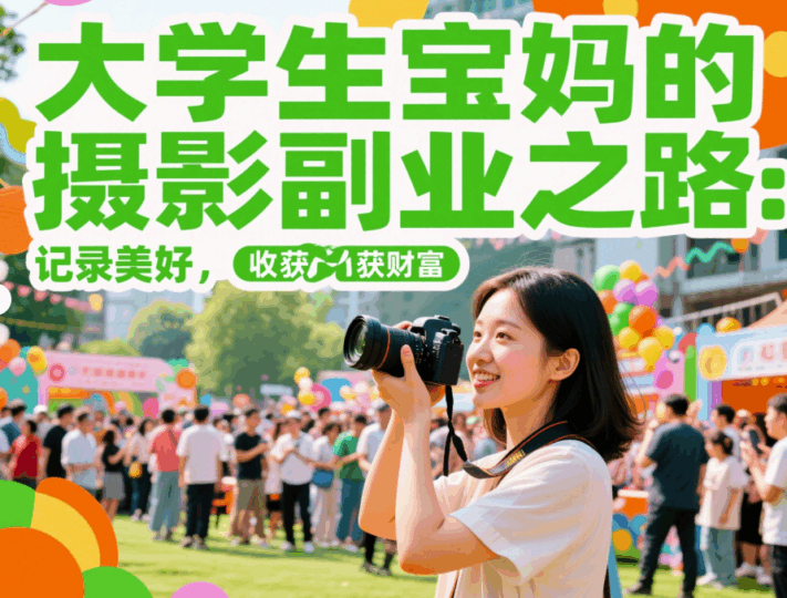 大學(xué)生寶媽的攝影副業(yè)之路:記錄美好,收獲財富-資源網(wǎng)站