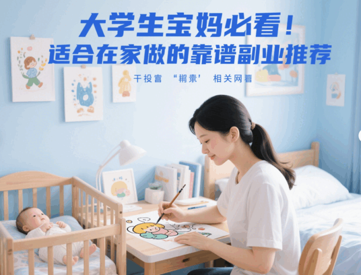 大學生寶媽必看!適合在家做的靠譜副業推薦-資源網站