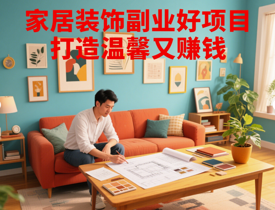 圖片[1]-家居裝飾副業好項目，打造溫馨又賺錢-資源網站