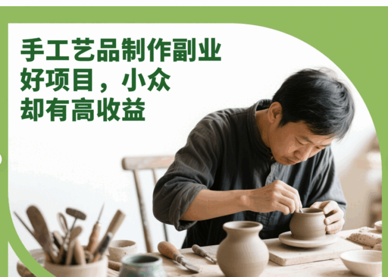 手工藝品制作副業(yè)好項(xiàng)目，小眾卻有高收益-資源網(wǎng)站