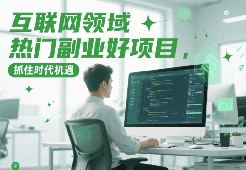 互聯網領域熱門副業好項目，抓住時代機遇-資源網站