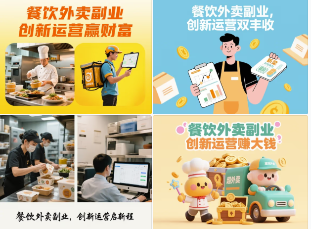 餐飲外賣副業賺錢的創新模式與運營要點-資源網站