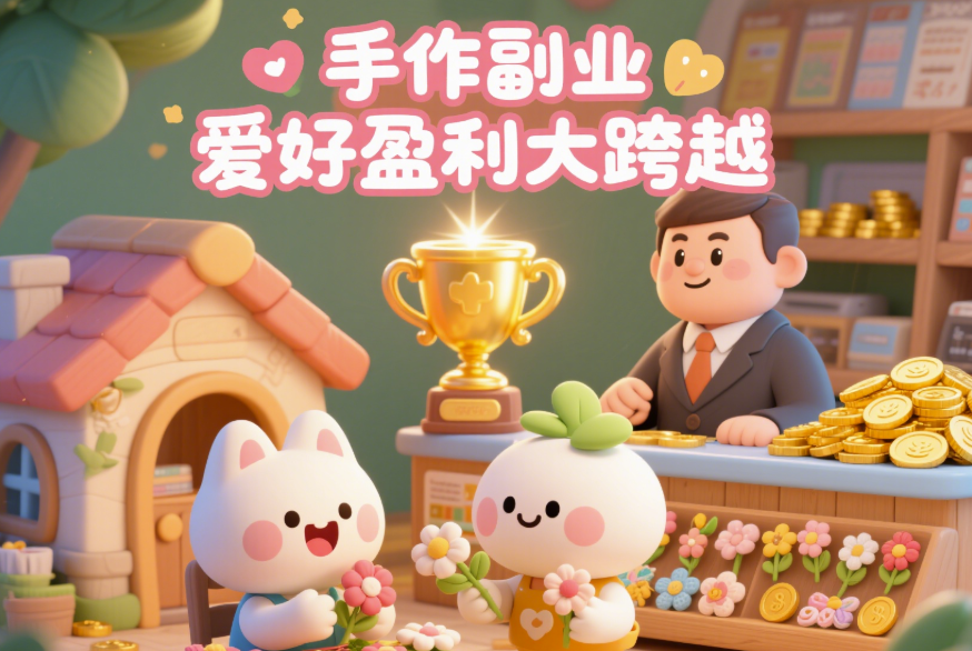 圖片[1]-手工藝品制作副業賺錢：從愛好到盈利的蛻變-資源網站
