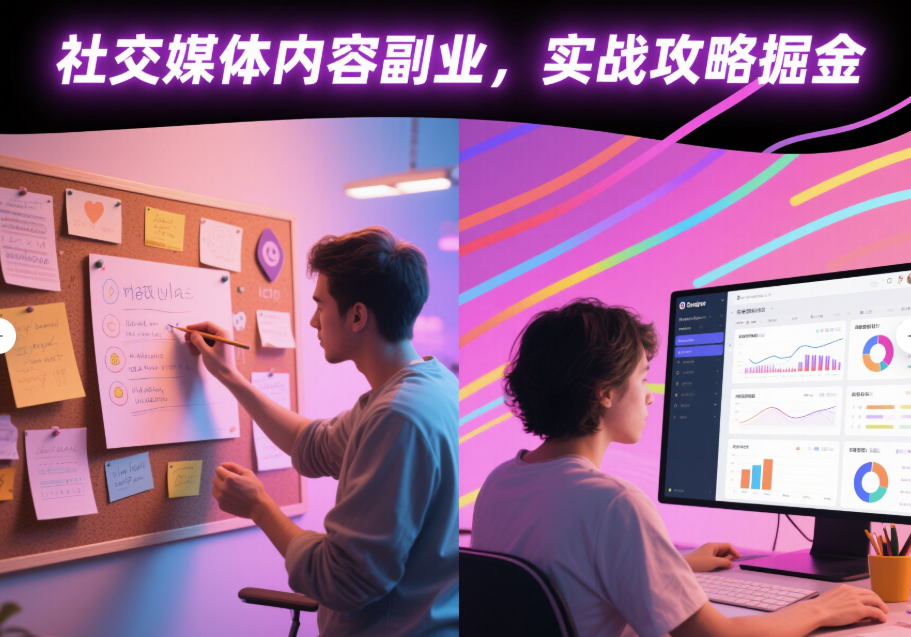 圖片[1]-社交媒體時代，靠內(nèi)容創(chuàng)作副業(yè)賺錢的實戰(zhàn)攻略-資源網(wǎng)站