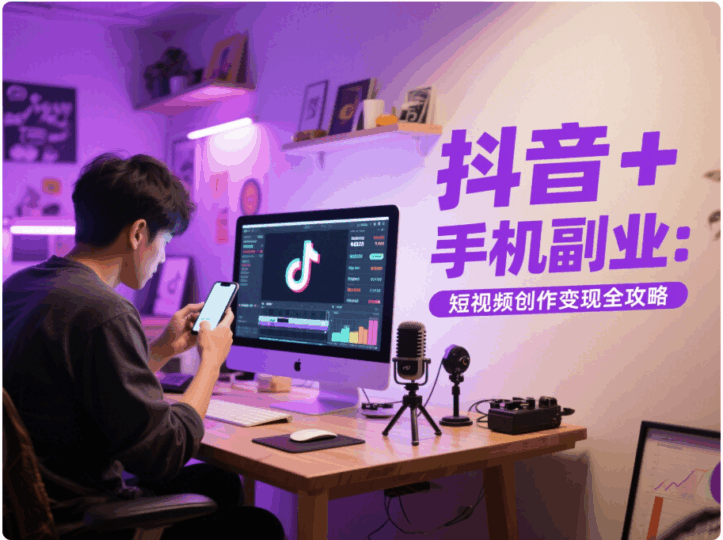 抖音+手機副業(yè):短視頻創(chuàng)作變現(xiàn)全攻略-資源網(wǎng)站