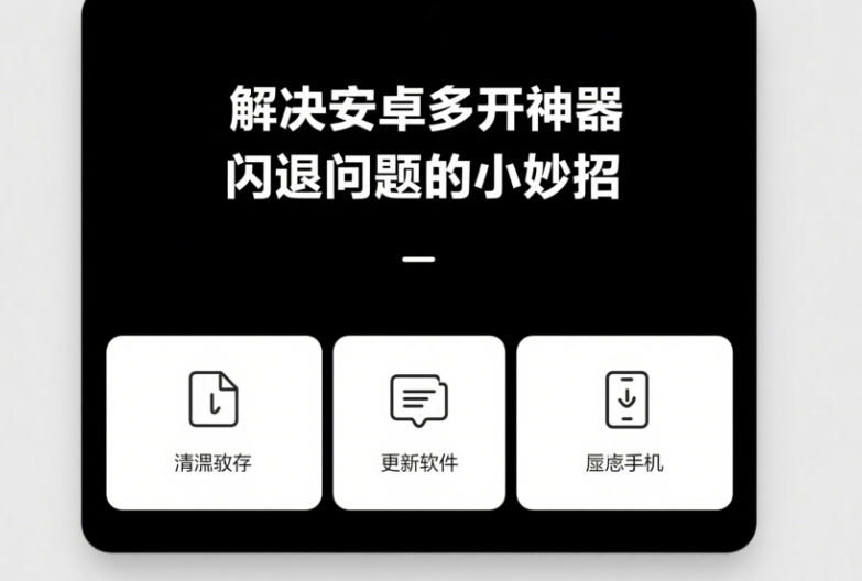 解決安卓多開神器閃退問題的小妙招-資源網站