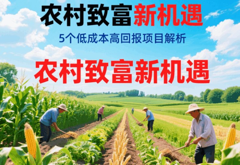 農(nóng)村致富新機(jī)遇：5個(gè)低成本高回報(bào)項(xiàng)目解析-資源網(wǎng)站