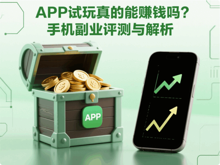 APP試玩真的能賺錢嗎?手機(jī)副業(yè)評(píng)測(cè)與解析