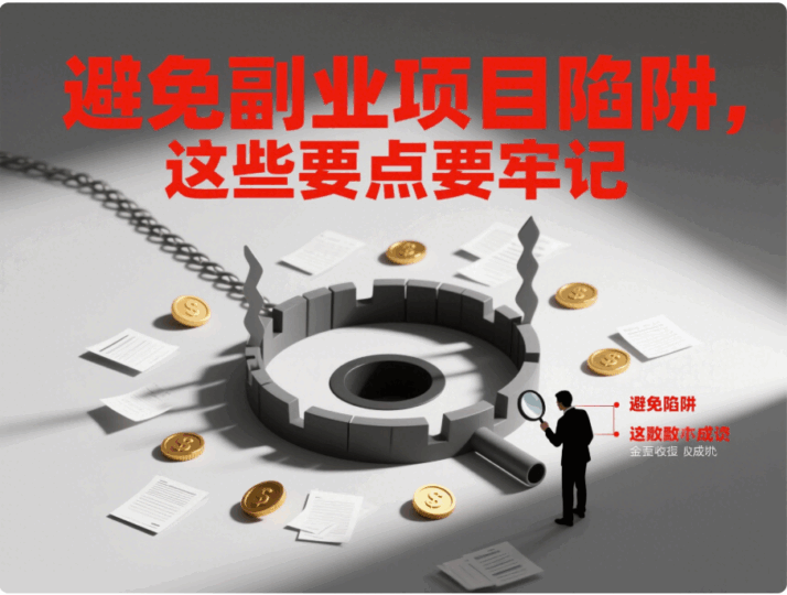 避免副業(yè)項(xiàng)目陷阱，這些要點(diǎn)要牢記-資源網(wǎng)站