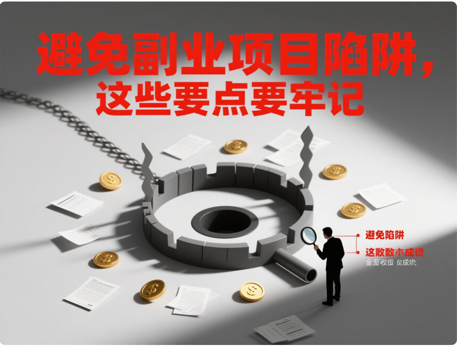 避免副業(yè)項(xiàng)目陷阱，這些要點(diǎn)要牢記