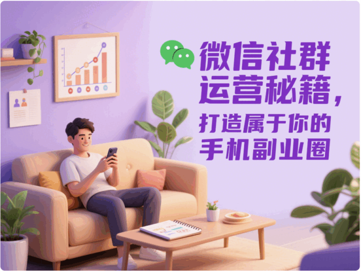微信社群運營秘籍，打造屬于你的手機副業圈-資源網站