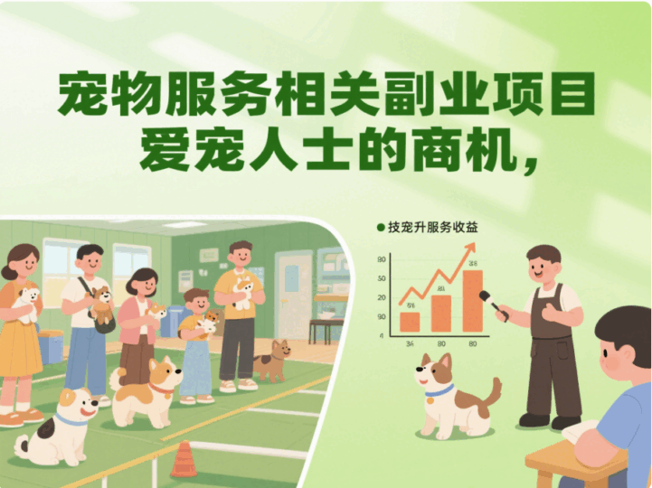 寵物服務(wù)相關(guān)副業(yè)項目，愛寵人士的商機-資源網(wǎng)站