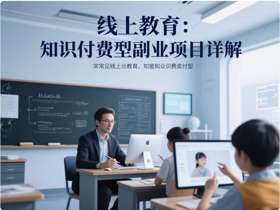 圖片[1]-線上教育：知識付費型副業項目詳解