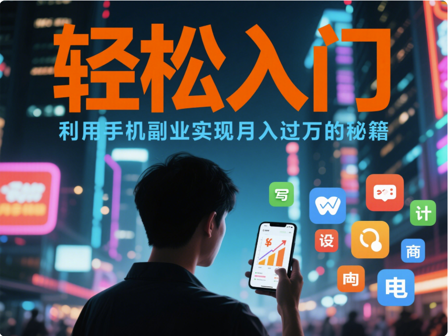 圖片[1]-輕松入門：利用手機副業(yè)實現(xiàn)月入過萬的秘籍