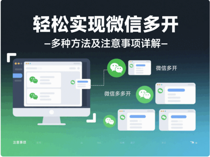 輕松實現微信多開：多種方法及注意事項詳解-資源網站