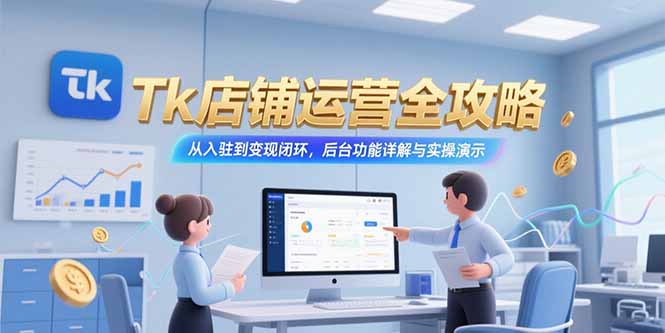 Tk店鋪運營全攻略：從入駐到變現_揭秘后臺功能與實操技巧-資源網站