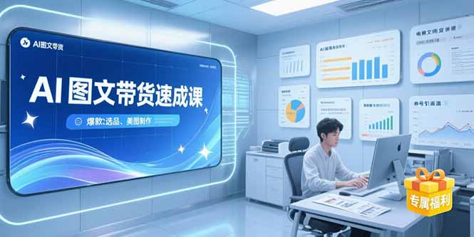 AI圖文帶貨實戰(zhàn)秘籍：養(yǎng)號引流技巧_爆款選品策略與美圖制作全流程_快速提升銷量-資源網(wǎng)站
