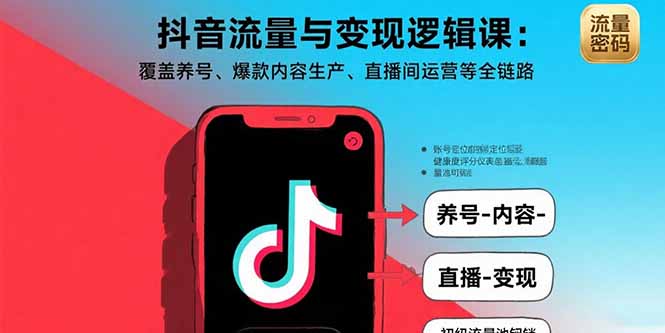 抖音流量變現全攻略：23節課助你輕松盈利-資源網站