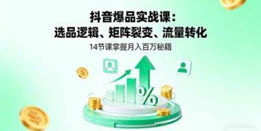 抖音爆品打造全攻略-從零到一輕松上手-資源網站