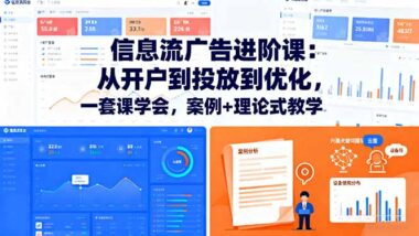 70節(jié)課掌握信息流廣告：從新手到高手的實戰(zhàn)指南